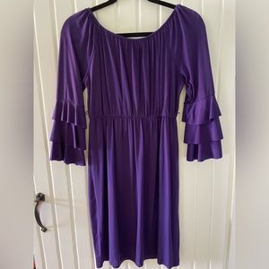 Enfocus Studio Polyester dress- Size 4- wear with belt around waist 💜💜💜